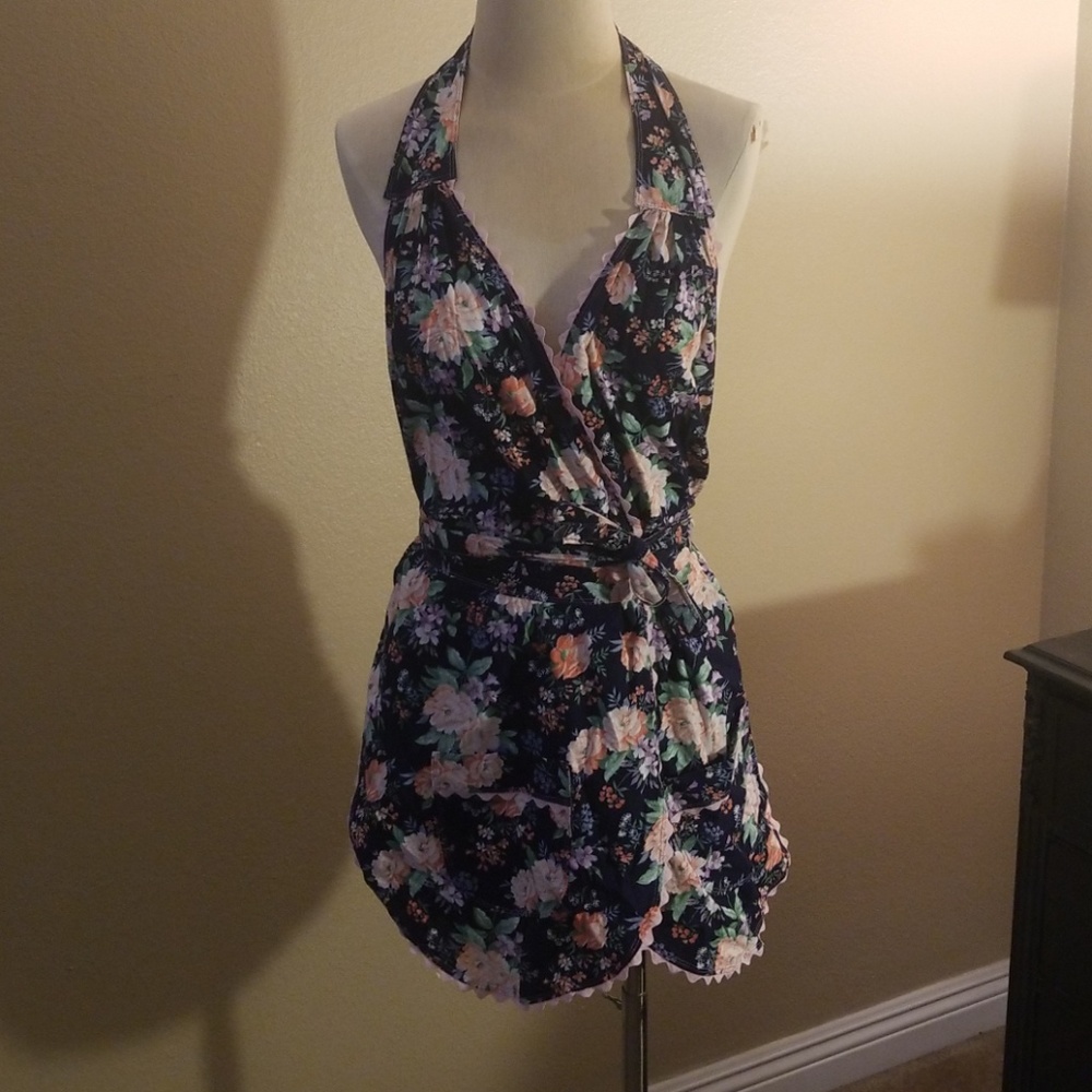 Vintage Wrap Halter Top /Backless REDUCED FINAL!